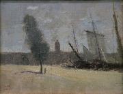Jean-Baptiste-Camille Corot Dunkerque oil painting artist